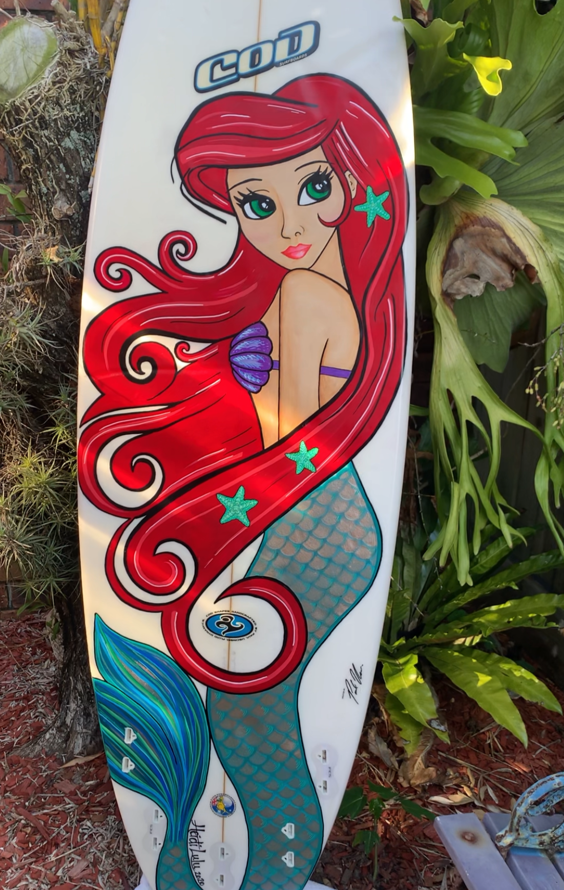 Mermaid Ariel Surfboard🧜♀️