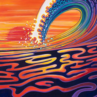 Limited Edition Rainbow Wave Print