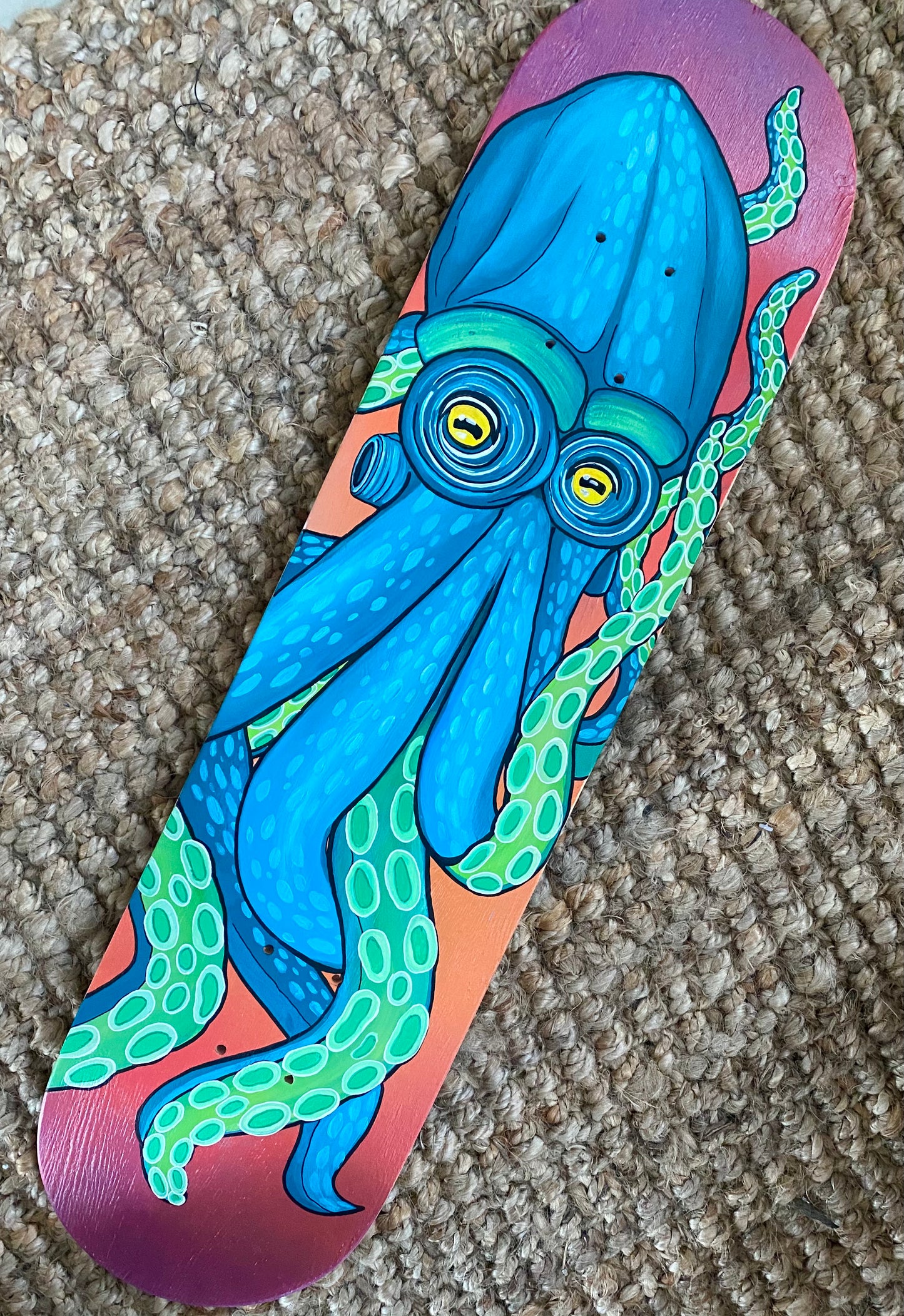 “Ollie octopus" Skate Deck Design