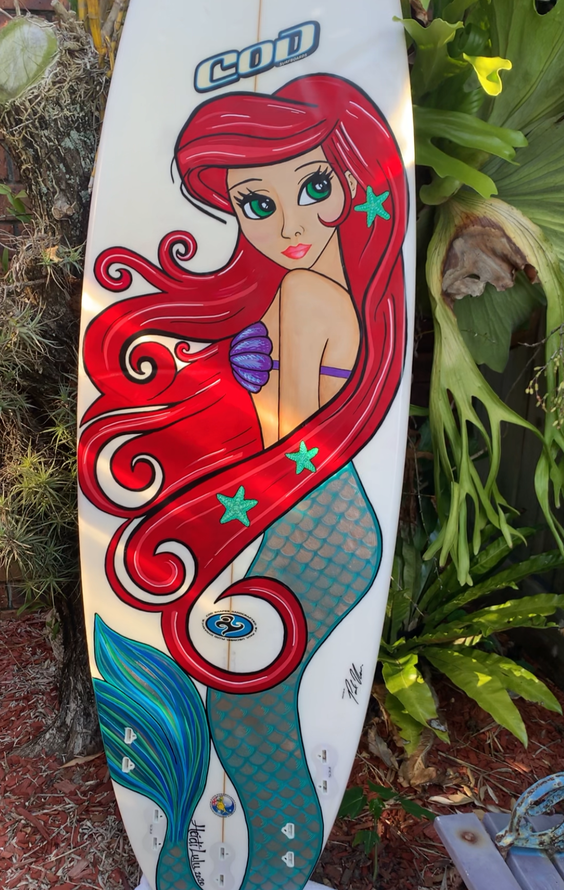 Mermaid Ariel Surfboard🧜‍♀️