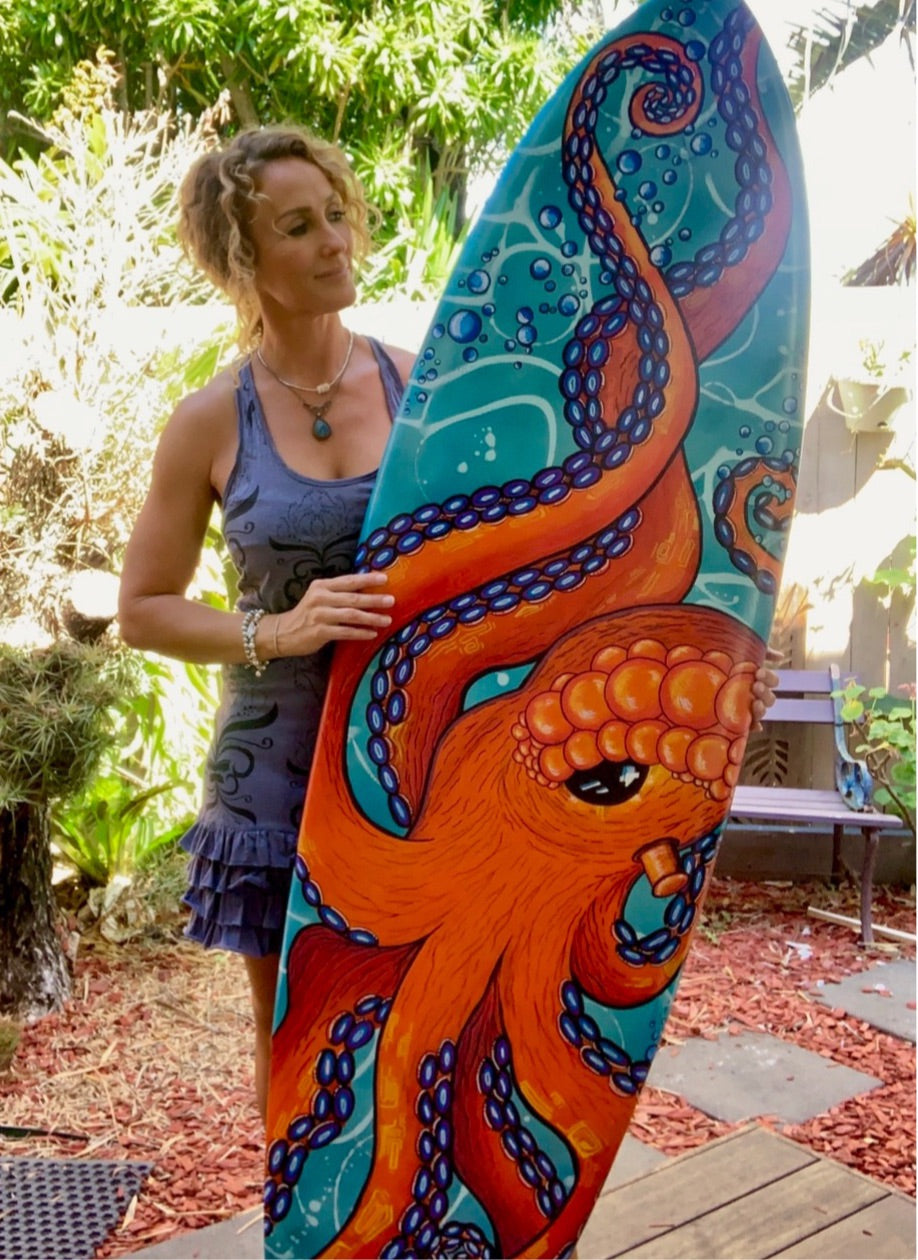 Octopus Surfboard 🐙