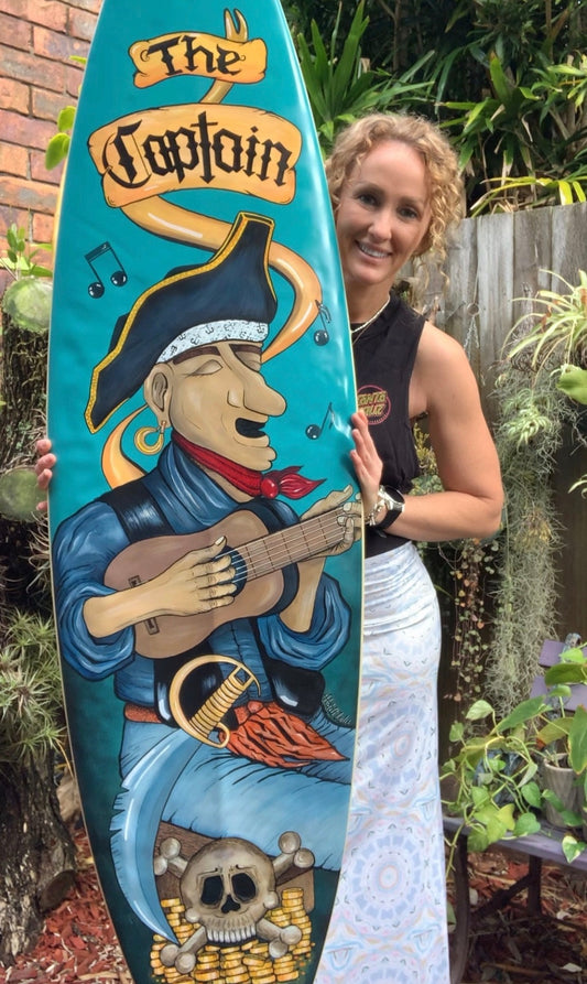 "The Captain" Pirate Surfboard 🏴☠️